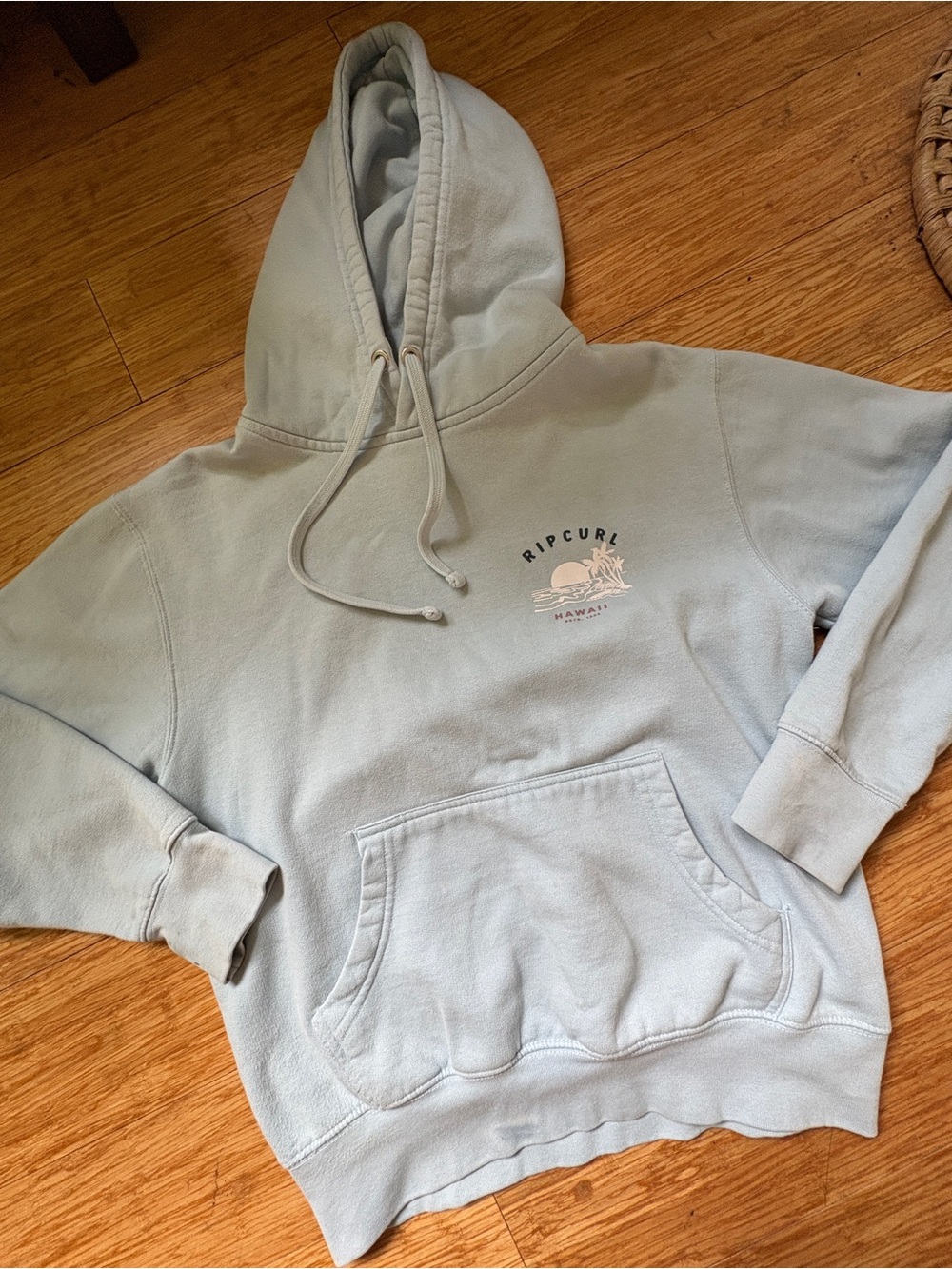 Rip Curl Women’s Light Blue Hooded Sweatshirt - size Small